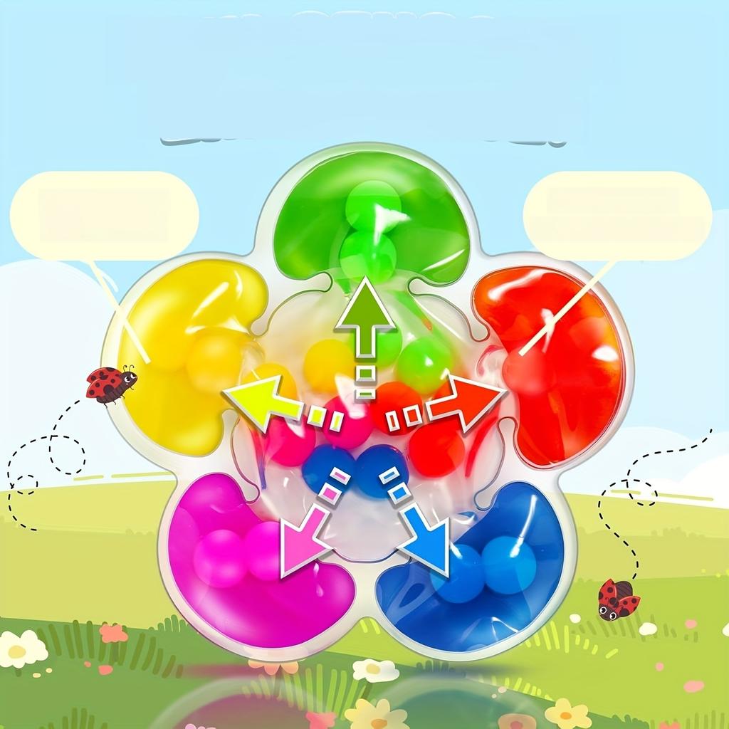 1pc Color Sorting Toy Educational Fine Motor Skills Game, Plastic Material, Mixed Colors, Ideal for Learning Activities, Calm Down Play