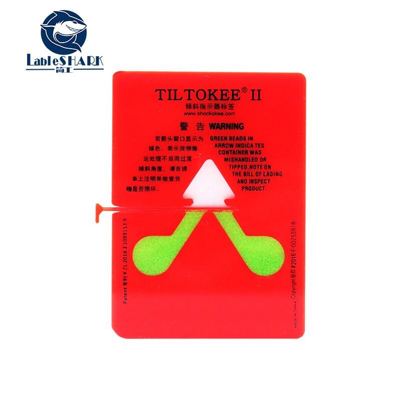 LableSHARK Anti-Tilt Monitoring Indicator Labels красный