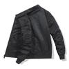 Air Force MA1 Pilot Jacket Men's  Autumn and Winter Solid Color Windproof Warm Baseball Jacket Oversized Men's Workwear
