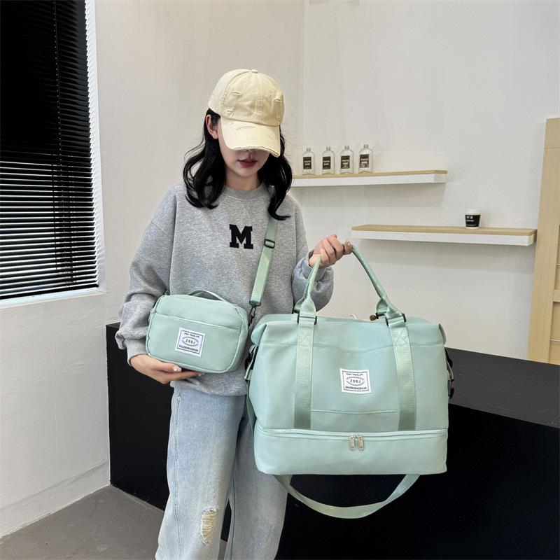 Travel Bag Large Capacity Mother and Child Bag Mommy Light Messenger Multifunctional Independent Shoe Compartment Luggage Bag Dry and Wet Separation
