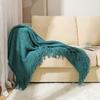 INS Rhombus Thickened Fleece Throw Blanket Knitted Small Sofa Cover Blanket Air Conditioning Bed Nap Blanket Super Soft Hitching Blanket