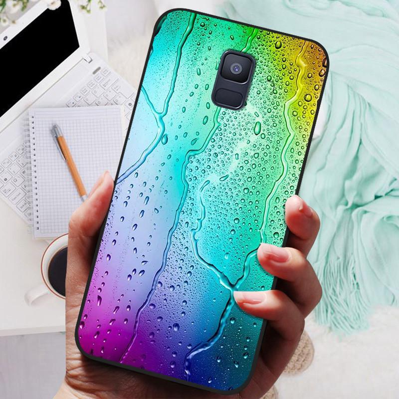 Für Samsung Galaxy A8 Plus 2018 Hülle Schwarze Abdeckung Löwe Wolf Silikon Weiche Rückseite Hüllen Für Samsung A8 2018 A530 A530F Handyhülle