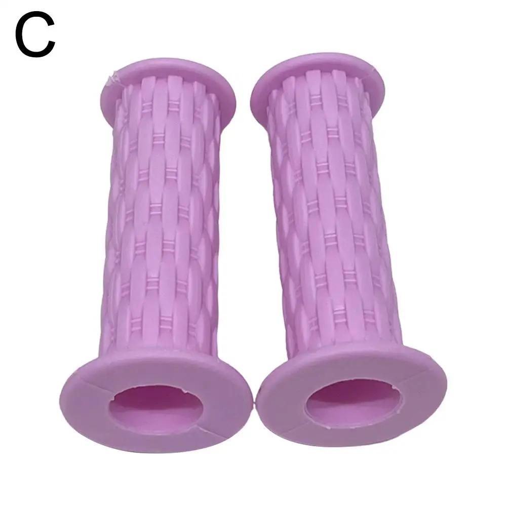 1 Pair Rubber Grip Handle Bike Handlebar Grips Cover Non-Slip Rubber Bicycle Grips Skateboard Tricycle Scooter For Child Ki K8Q5