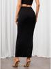 Spring/Summer Slim Fit Sexy Solid Color Skirt for Women