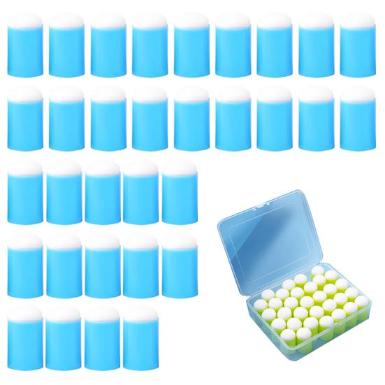 30/32Pcs Finger Sponge Daubers Painting Sponges Set with Storage Box Craft Sponge Daubers for DIY Crafting Card Making Painting Stamping