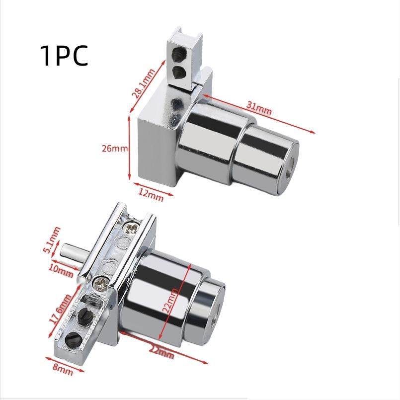 1pc Sliding Lock Zinc Alloy H Slide Chute Lock with Key for Jewellery Wine Showcase Cabinet Door Glass Push Furniture Hardware