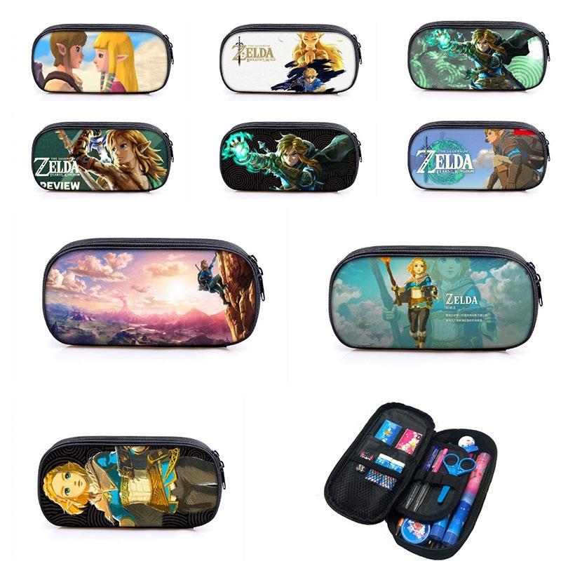 Legend Of Zelda Kingdom Tears Cartoon Pencil Case Durable And Breathable Polyester Material