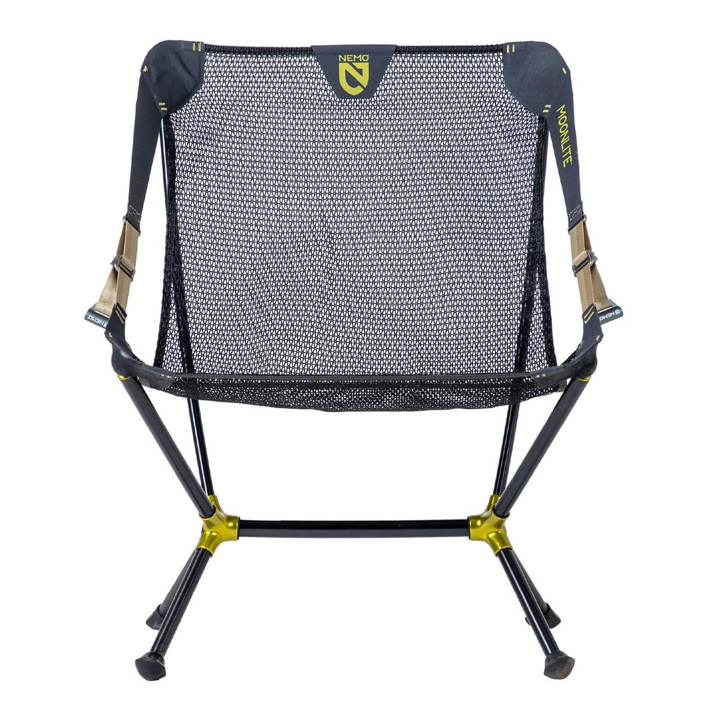 Nemo Moonlite Reclining Camp Chair Portable Backpacking Camping Chair with Adjustable Foldable Options One Size Black Pearl & & - -