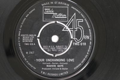 7 collu plate MARVIN GAYE - Your Unchanging Love / I'll Take Ca TMG618 TAMLA MOTOWN 1967 UK Soul/Funk Lietota