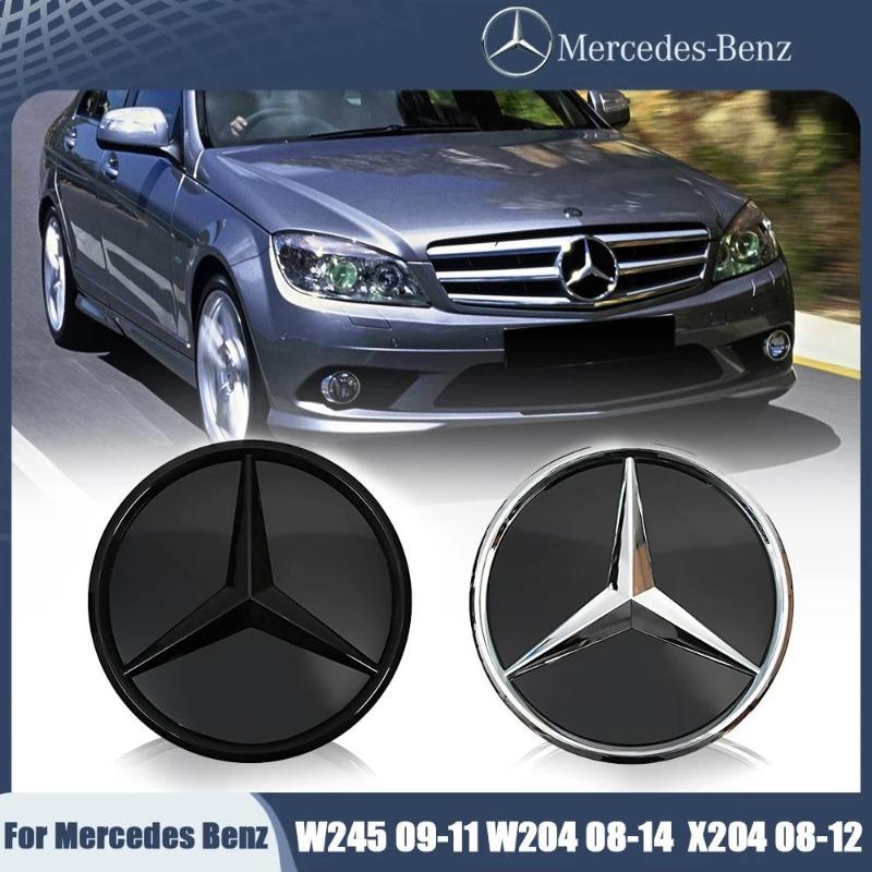 Per Mercedes Benz W245 B200 B250 W204 C300 C250 C350 GLK X204 GLK300 GLK350 Nero Lucido Ultimo Emblema Stella 3D Logo Bordo Nero
