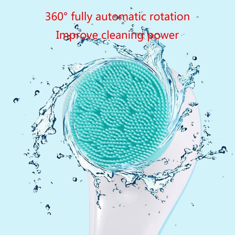 Electric Bath Brush Four-in-one Multi-function Long-handled Bath Brush Household Body Scrubber with Handle for Men Women