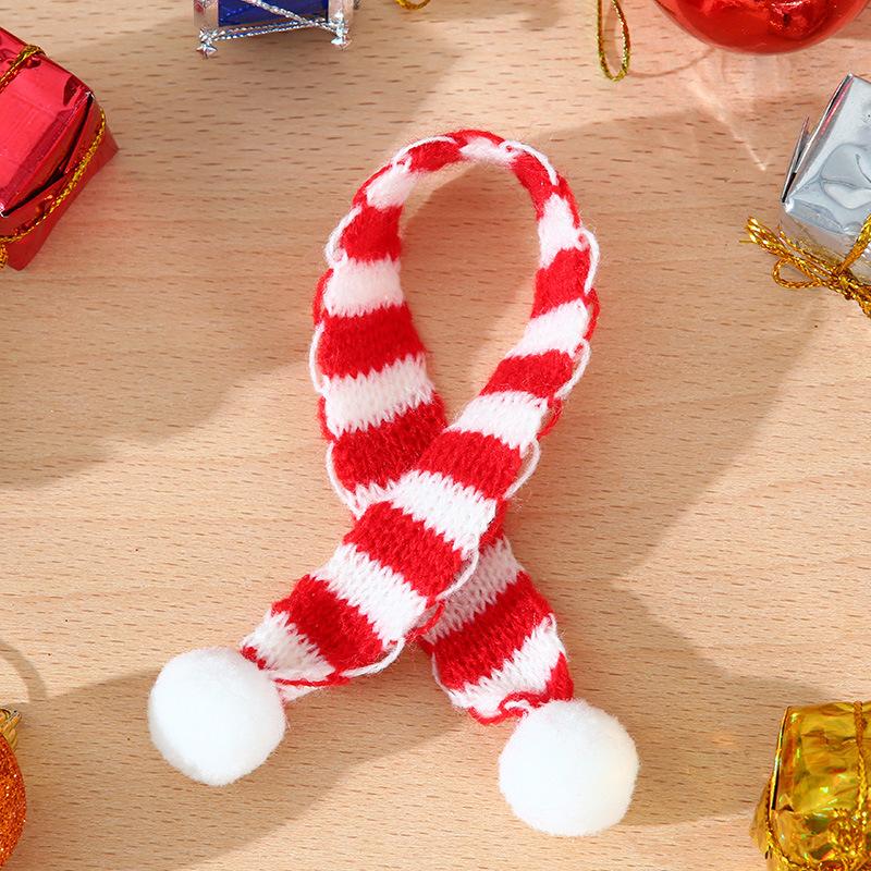 

1pcs Mini Christmas Knit Hat Scarf DIY Wine Bottle Cover Decor Mini Woolen Hat Wine Bottle Decorative Hat DIY Handmade