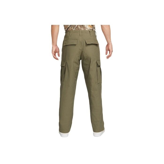 Nike Solid High-Waist Cargo Trousers With Large Pockets Men Bottoms Olive-Green FD0402-222