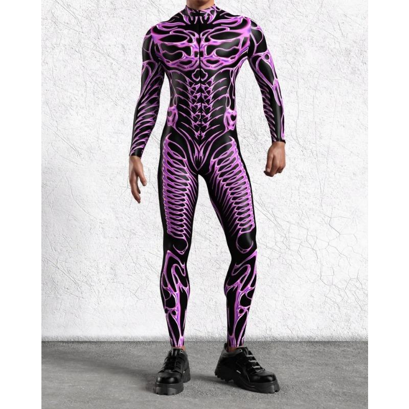 Costume de Scenă cu Imprimare Digitală 3D Adulți Evenimente de Halloween Petrecere Tematică Carnaval Costum Cosplay Joc de Rol Salopetă