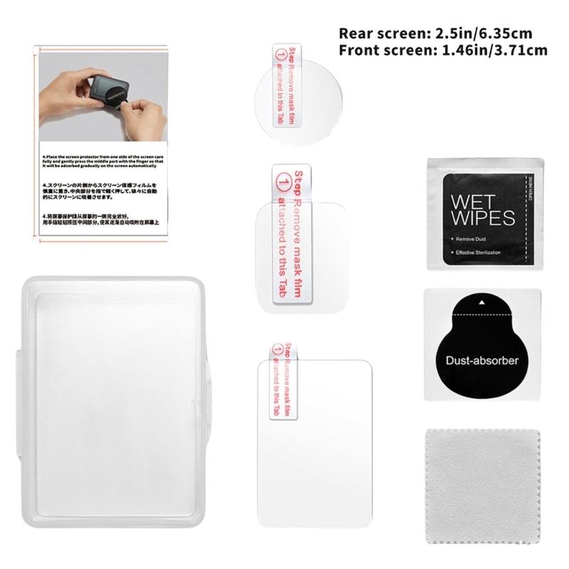 High Transparency Tempered Glass Screen Protector Anti Scratch Anti Fingerprint Clear Visuals Suitable For Action Camera