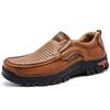 New dad shoes men's breathable casual shoes leather shoes 2025 soft sole 48 large size summer popular men's shoes