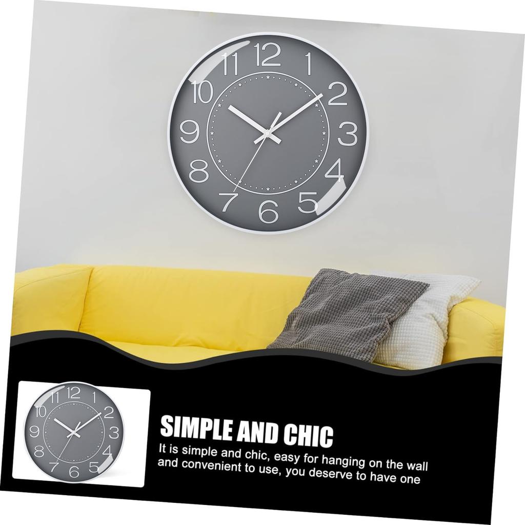 Simple Style Wall Clock  Living Room Home Decor Digital Clocks Modern Design Swinging Pendulum Bedroom Ornament Office