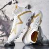 Men Football Boots Long Spikes High Ankle Soccer Shoes AG/TF Kids Outdoor Grass Cleats Soccer Boots Training Sport Football Shoes