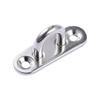 4Pcs Stainless Steels Pad Eye Plate Hook Wall Mount Hanger Hook Marine Hardware Staple Hook with Screws Hammock Hook