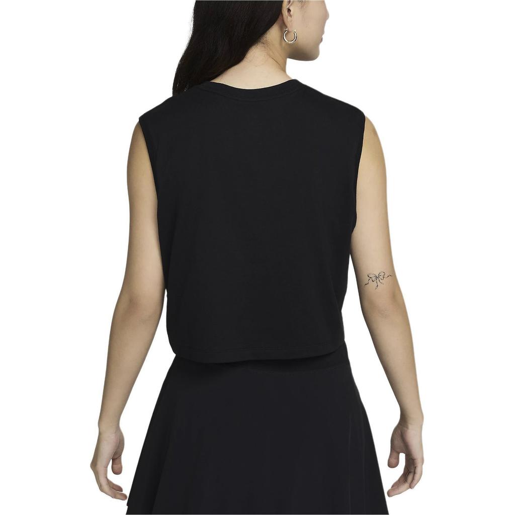 Nike Sportswear Club Embroidered Logo Sleeveless Casual Tank Top Women Tops Black FV5506-010