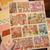 Kawaii 3D Cartoon Apartment Miniature Scene Stickers DIY Stacking Scrapbook Stickers Fun Festival Gifts