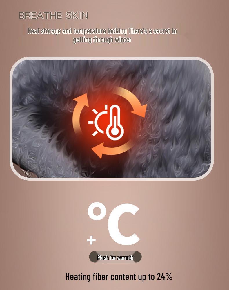 2025 Winter Boys' Non-Slip Large Cotton Shoes with Velvet Lining