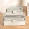 Plastic 3 Layer Storage Box Portable Tackle Box Durable Multipurpose Storage Box  Workspace Storage
