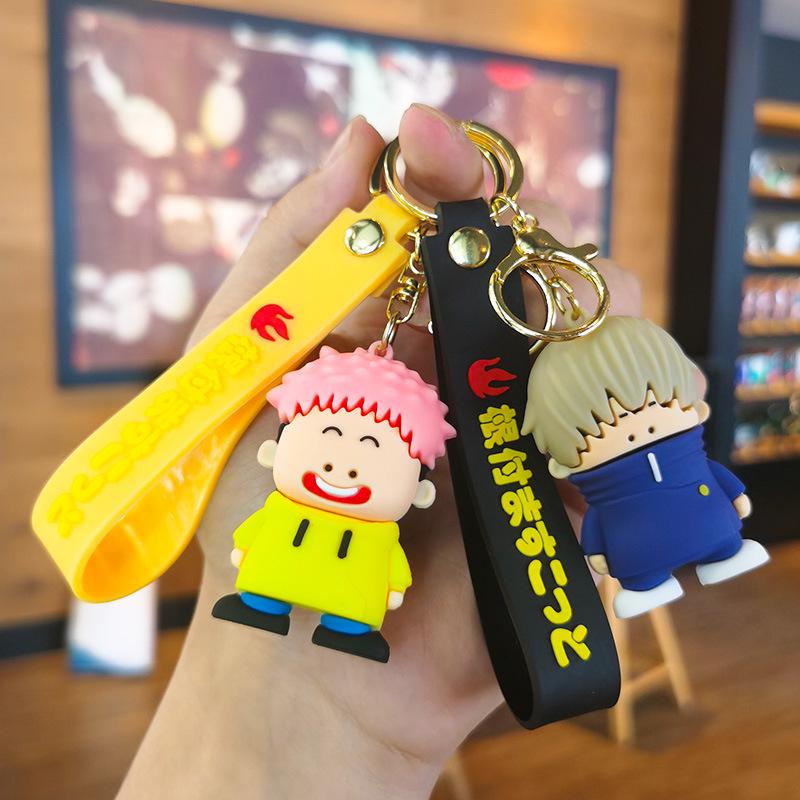 Jujutsu Kaisen Cartoon Keychain: Cute Figure Pendant, Bag Charm, Backpack Accessory, Festival Gift.