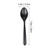 8Pcs Matte Black Soup Ladle Set High End Smooth Surface Ergonomic Handle Spoons for Kitchen Home Hotel Restaurant Porridge Rice