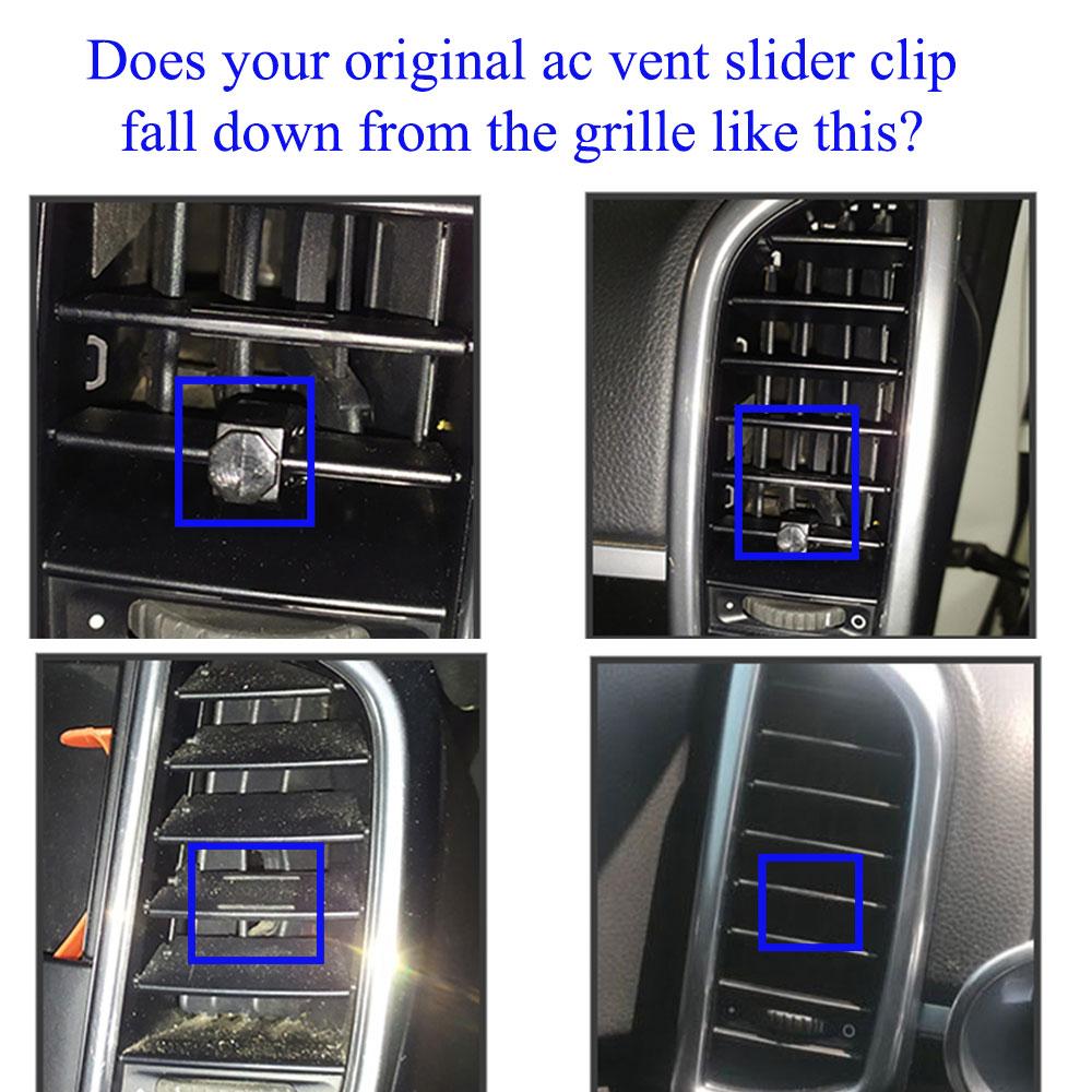 Car Middle Left Right Rear Air Conditioner Center AC Vent Grille Outlet Tab Clip Slider Repair Kit For Porsche Cayenne