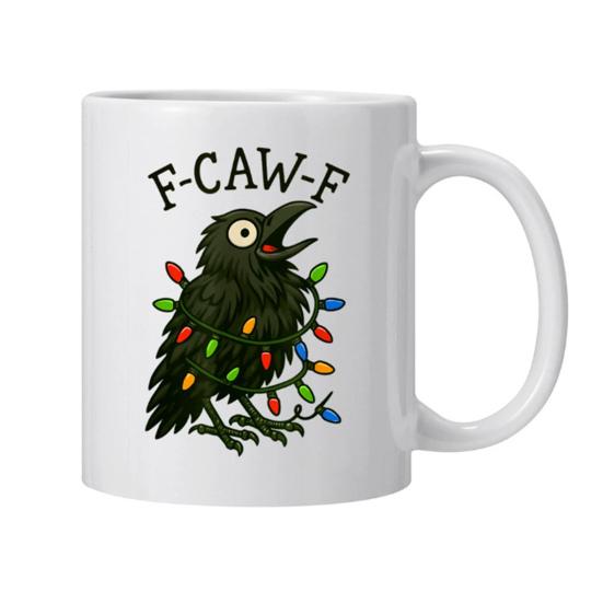 Personlig F-Caw-F Kyllingkrus 15oz Keramisk Kaffekopp Morsom Hane Gårdsdyr Humor Krus Gjenbrukbart Oppvaskmaskin Mikrobølgeovn Sikker Drikkeglass