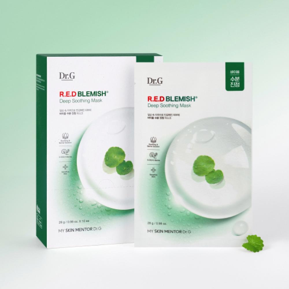 Dr.g Маска глубоко успокаивающая Red Blemish 10 шт 2 FREE