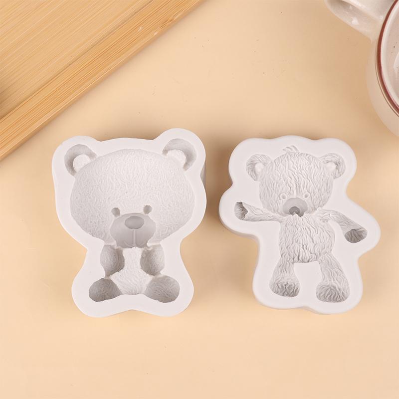 3D Bear Silicone Mold Fondant Chocolate Candy Jelly Mould Diy Clay Model Cake Decorating Tools Kitchen Accessories Bakeware