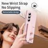 For Samsung Galaxy Z Fold7 5G Phone Case Kickstand Wristband PC Silicone Mobile Cover