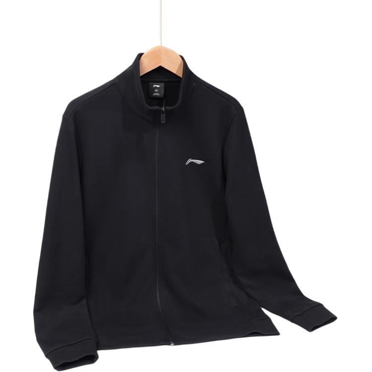 Li Ning Comfortable Versatile Simple Stand Collar Sweatshirt Men Sweatshirt AWDA325-1