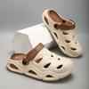 Kids Shoes Mens Open-Toe Slip-On Sandals With Closed Toe Thick Sole Non-Slip Breathable Beach Pool Casual Wear
