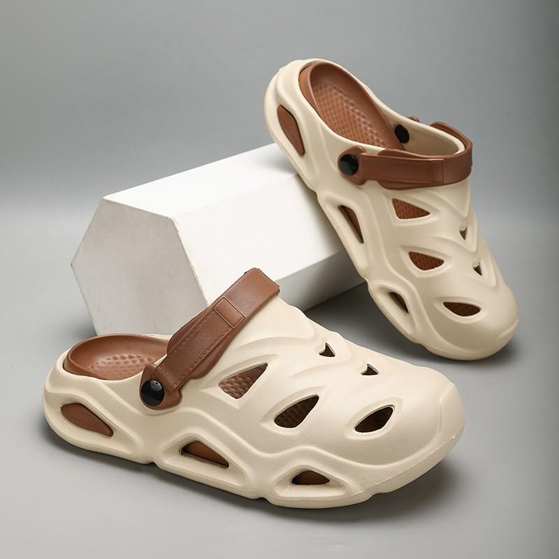 Kids Shoes Mens Open-Toe Slip-On Sandals With Closed Toe Thick Sole Non-Slip Breathable Beach Pool Casual Wear