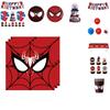 Premium Spiderman Party Decorations Vibrant Red Masks Colorful Paper Plates And Cups