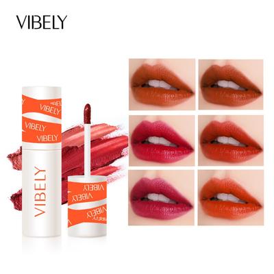 VIBELY Lip Mud Matte Air Fog Velvet Lip Glaze Does Not Stick Cups, White Lips, Cheeks, Two Lip Glaze