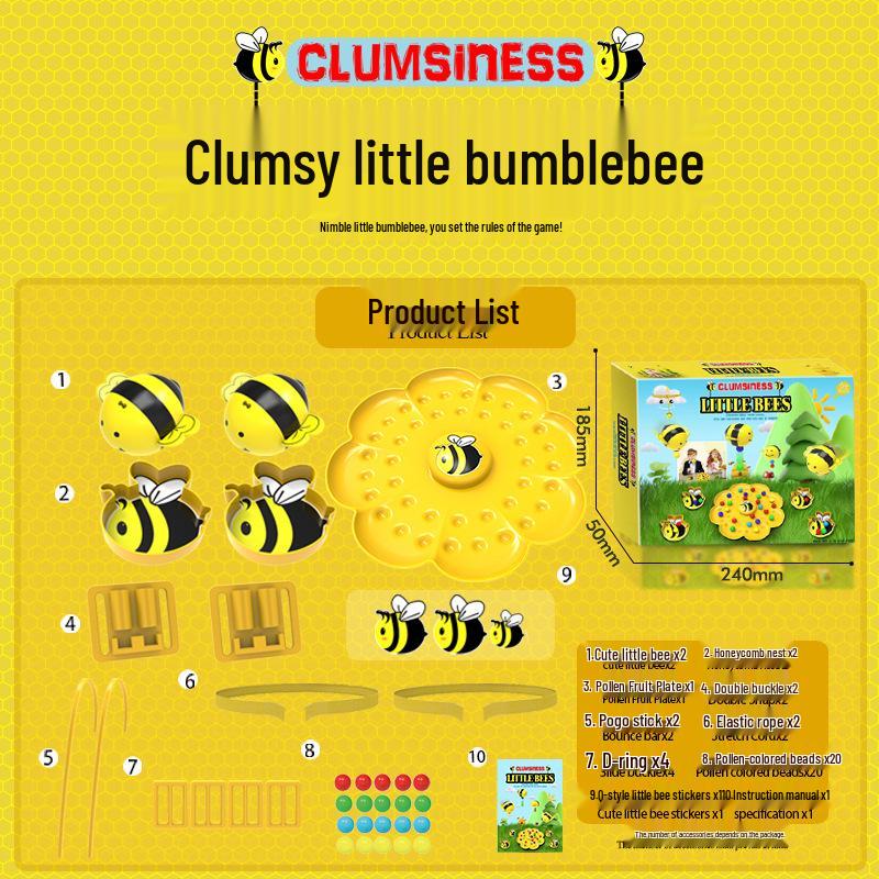 

Clumsy Little Bee Magnetic Beads Fishing Game: Interactive Multiplayer Toy for Kids and Parents