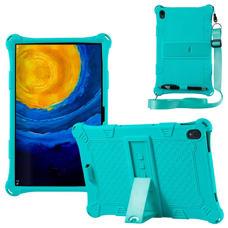 Custodia in Silicone per Lenovo Tab P11 Xiaoxin Pad 11 2021 TB-J606F Pro 2020 TB-J706F M10 Gen2 TB-X306F M10 Plus TB-X606F Copertura con Supporto