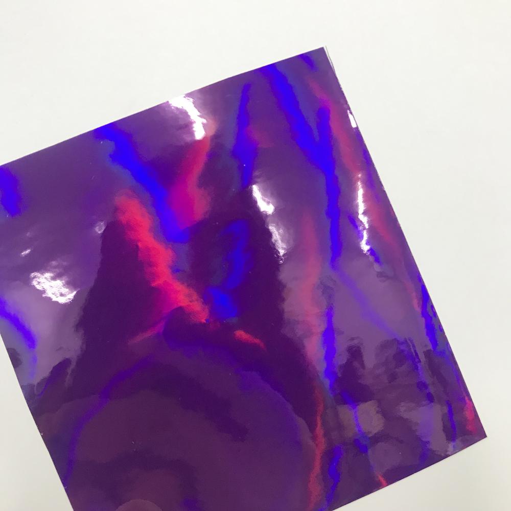 1Mx1.52M Holographic Laser Purple/Red/Blue Color for Car Hood Stickers Exterior Interior Wraps Vinyl Film Sheet