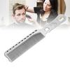 Metal Hair Comb Aluminum Fine Tooth Hair Cutting Flat Top Clipper Comb for Professional Stylists and Barbers
