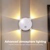 4 LED Magnetic Motion Sensor Smart RGB Gradient Night Light Rechargeable Wall Lamp Bedroom Cabinet Wardrobe Lamp Staircase Lamp