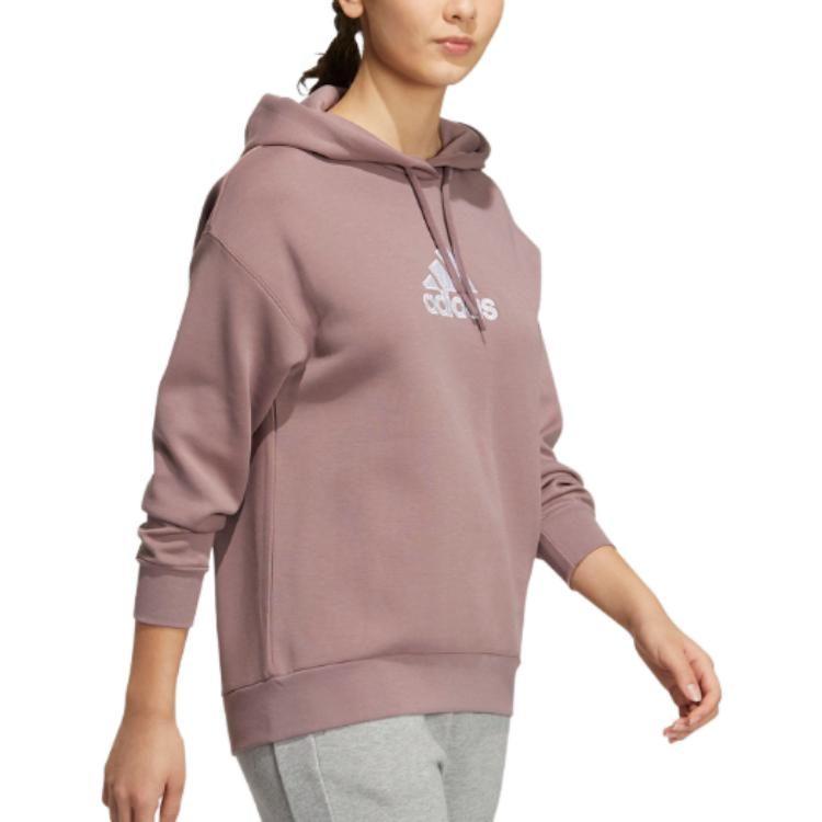 Adidas Sweatshirts Women's Pink Hooded Moderate Regular HM7073