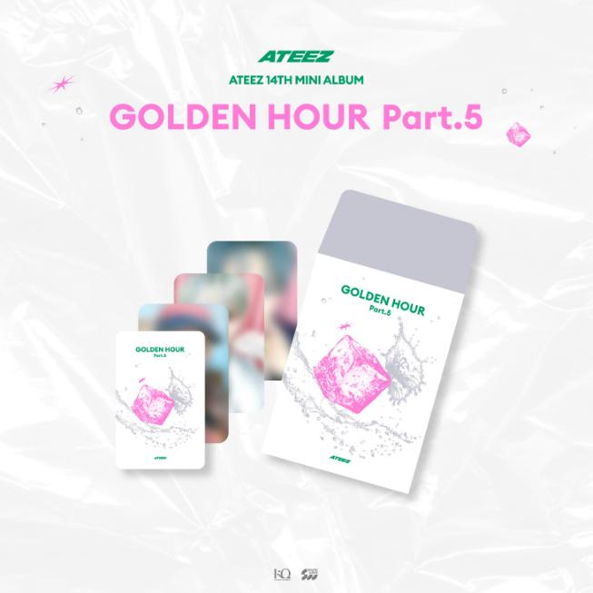 Предзаказ ATEEZ POP-UP Store GOLDEN HOUR: Часть 5 Случайная коллекционная карточка Random 1 pack