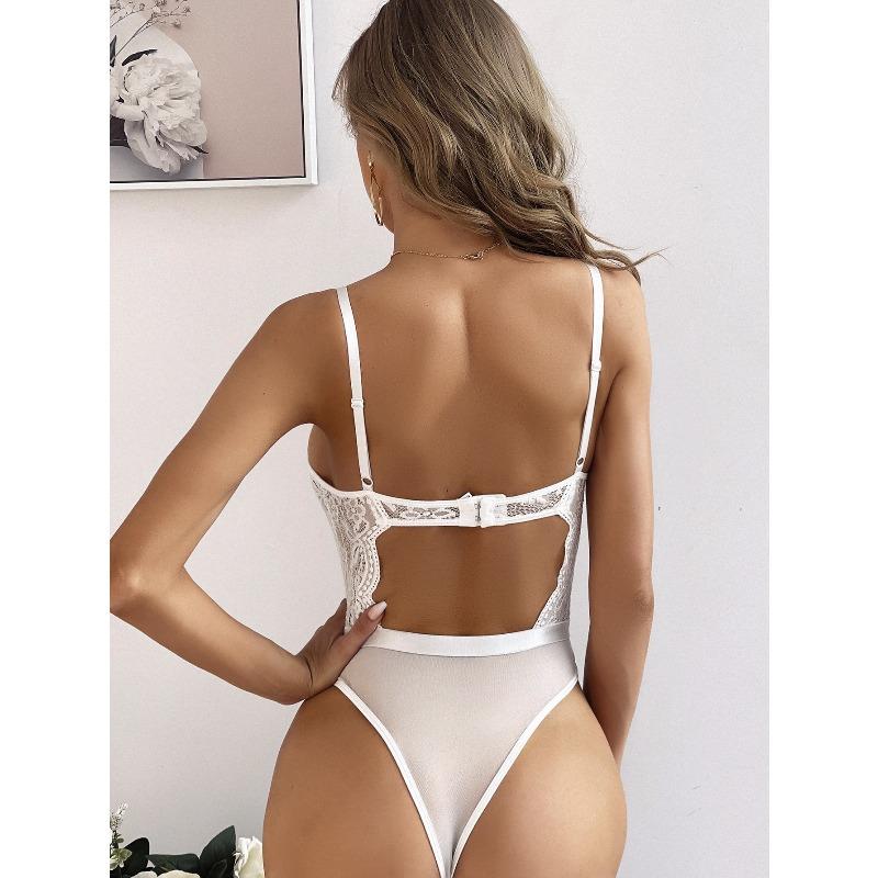 Sex Underwear Women's Sexy Perspective Sex Sling Slim Bodysuit