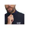 Emporio Armani EA7 Solid Color Stand Collar Zip Casual Sports Suit Men suits Navy-Blue 8NPV67-PJVTZ-1562