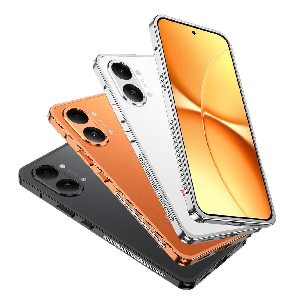 Redmi Turbo5max Metal Bare Frame Seahorse Buckle Heat Dissipation Case for POCO X8 Pro, Color Block F7