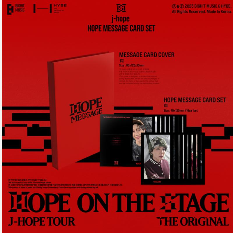 [Előrendelés] (BTS) j-hope Turné - HOPE ON THE STAGE Az Eredeti,HOPE ÜZENŐKÁRTYA SZETT (Online előny)